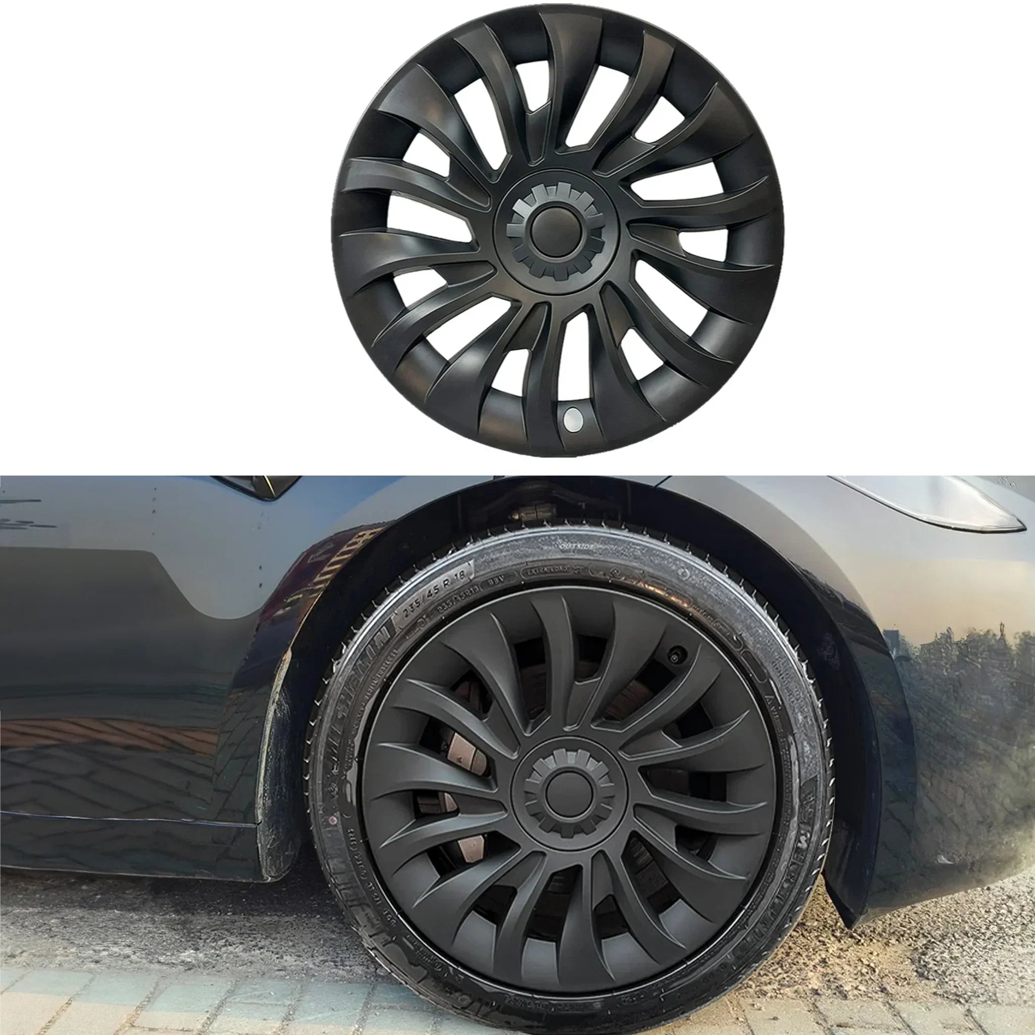 1 PCS Uberturbine Wheel Cover for Tesla New Model 3 Highland 18’’ Photon Wheels