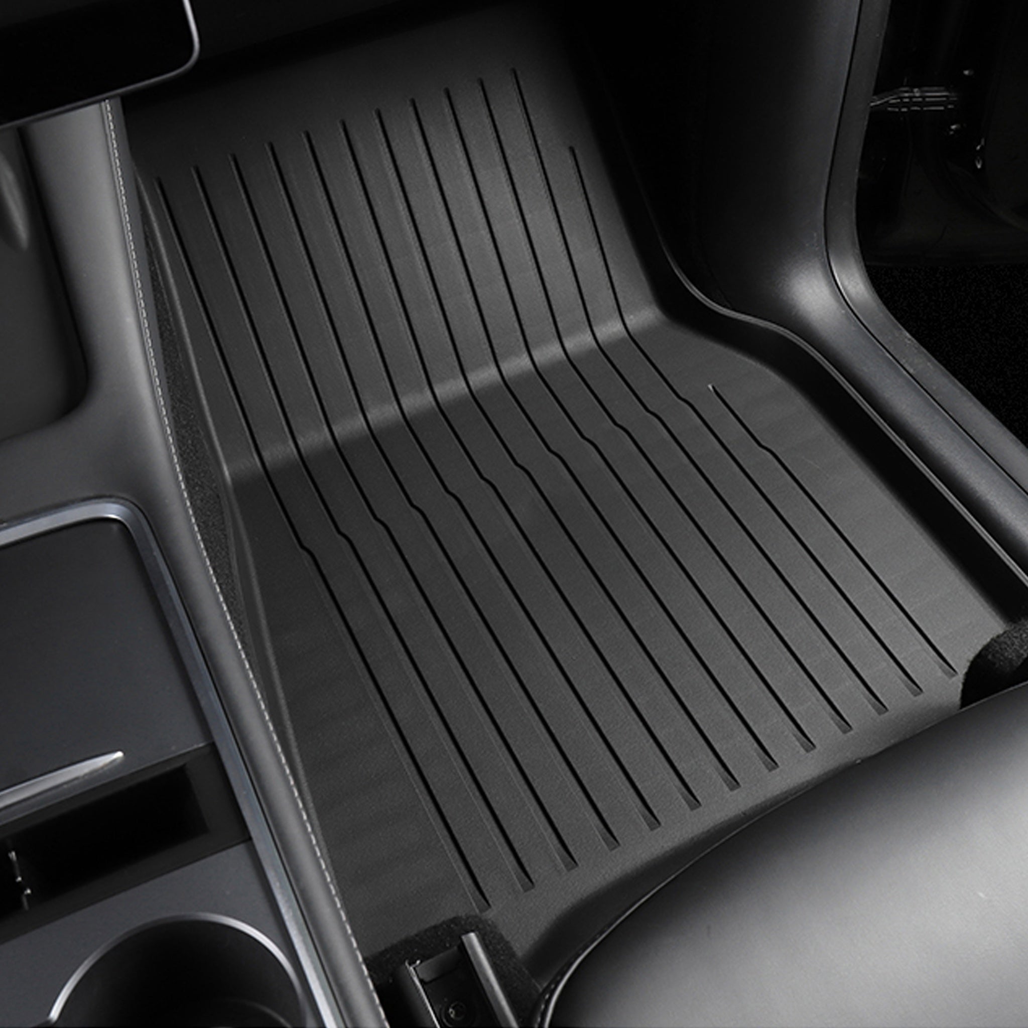 Premium All-Weather Floor Mats for Tesla Model Y - Eco-Friendly TPE, Spill-Proof Design & Luxury Protection