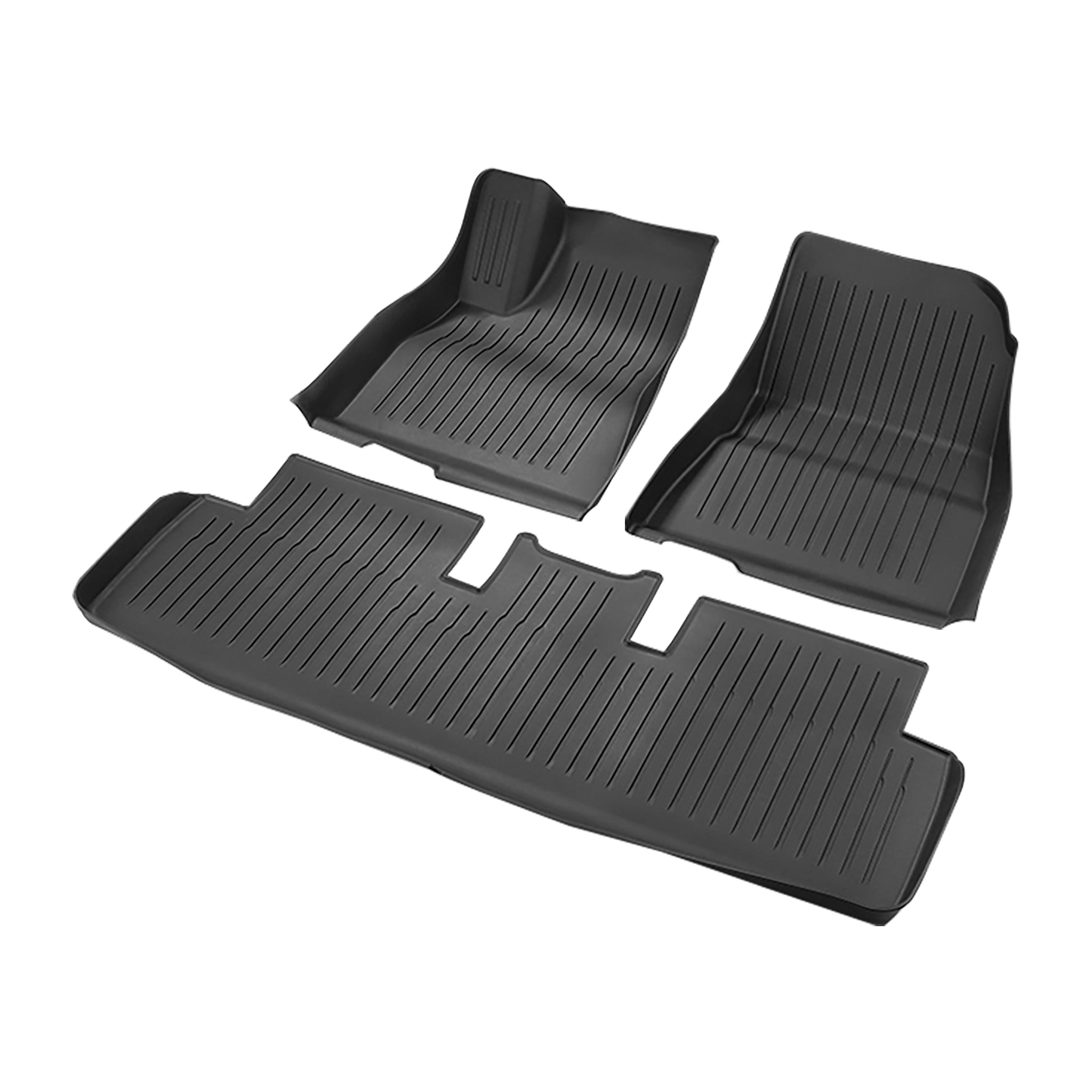 Premium All-Weather Floor Mats for Tesla Model Y - Eco-Friendly TPE, Spill-Proof Design & Luxury Protection