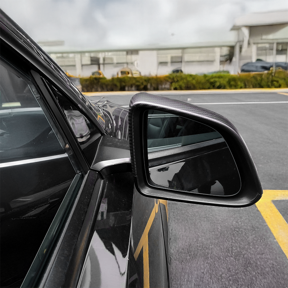 Tesla Model Y & 2025+ Juniper Edition Carbon Fiber Mirror Caps | Sleek Racing Design | Glossy/Matte Finish