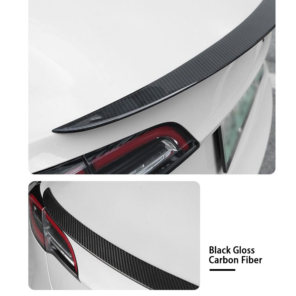 High-Performance Carbon Fiber Spoiler for Tesla Model 3/Y – Aerodynamic Downforce, Enhanced Grip & Battery Efficiency