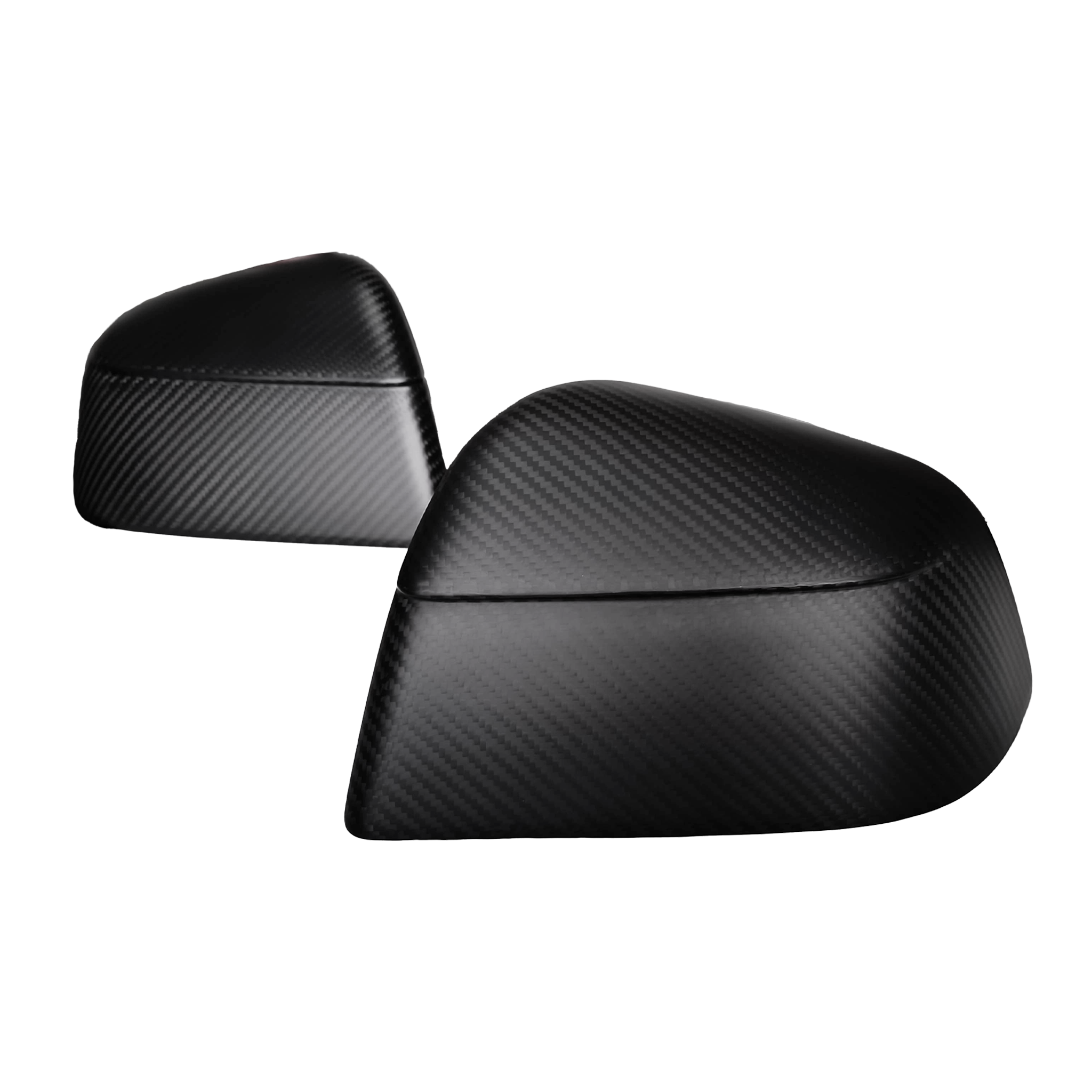 Tesla Model Y & 2025+ Juniper Edition Carbon Fiber Mirror Caps | Sleek Racing Design | Glossy/Matte Finish