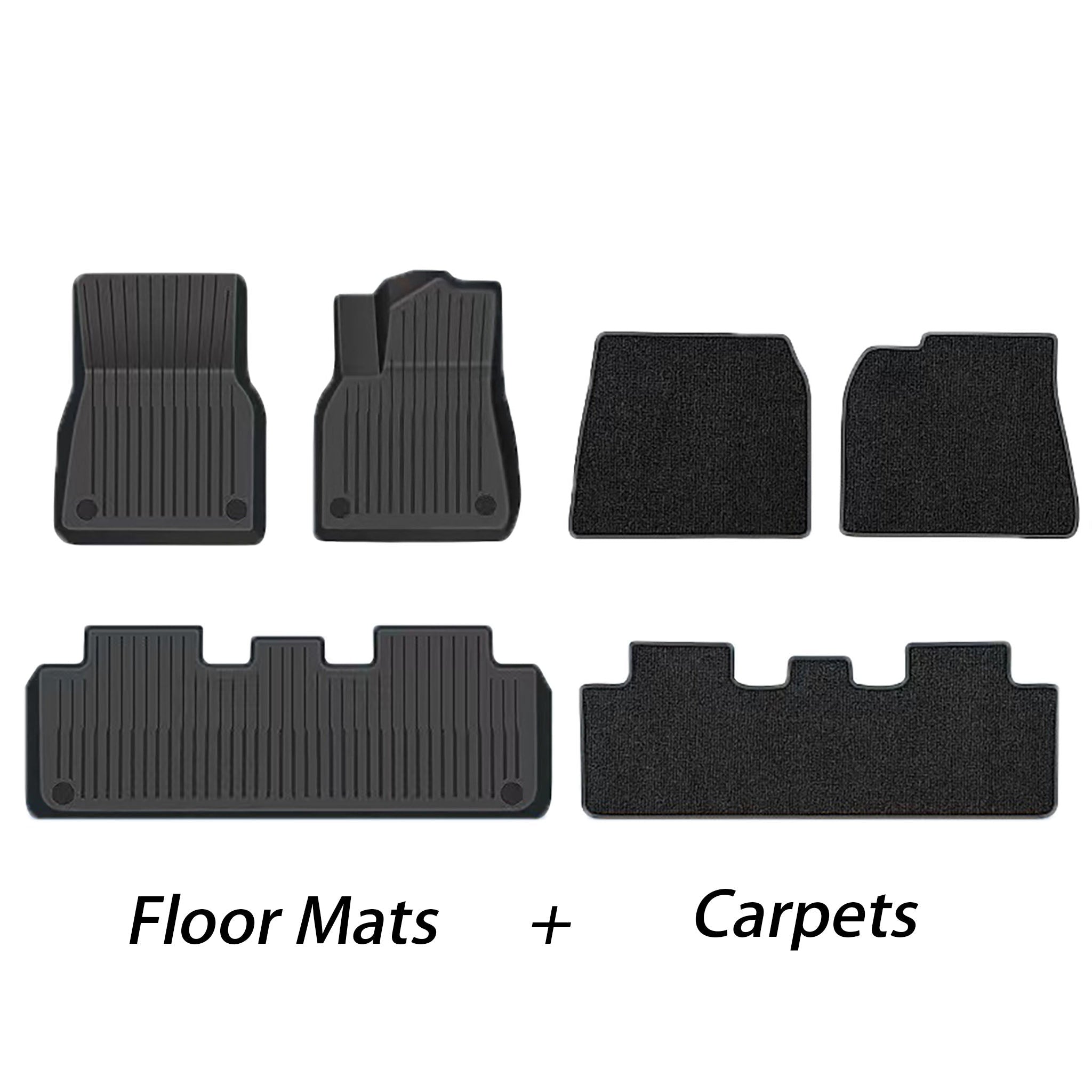 Right Hand Drive Floor Mats for Tesla Model 3 & Model 3 Highland (2017-2024+)