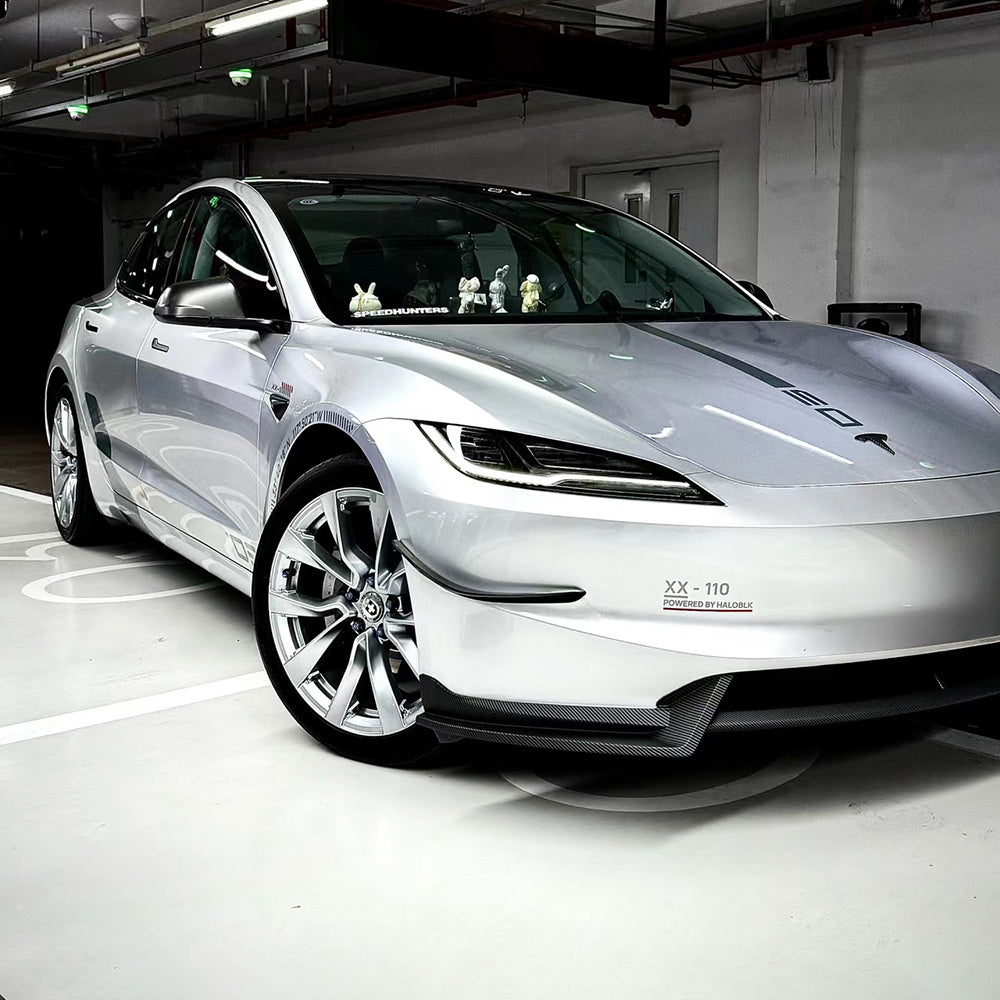 Sporty Front Lip Spoiler For Tesla Model 3 Highland 2024+